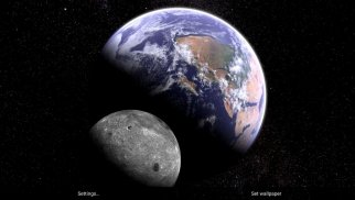 earth and moon 3d wallpaper pro