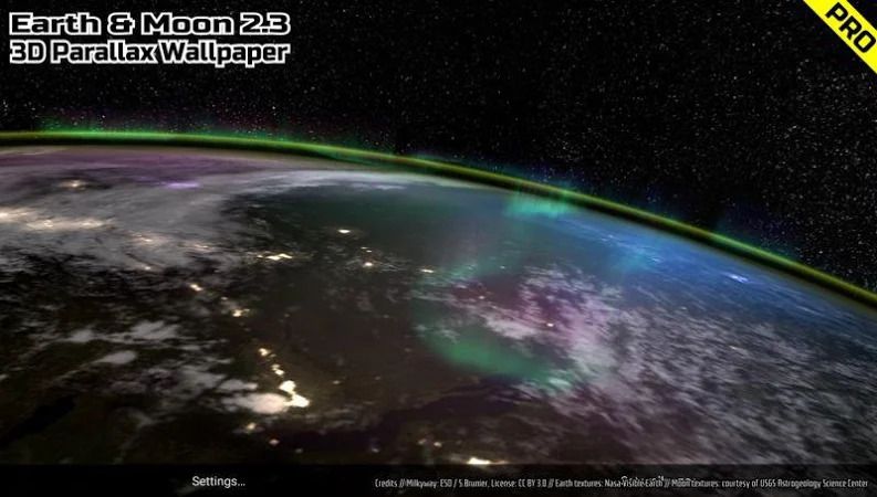 earth moon 3d wallpaper pro
